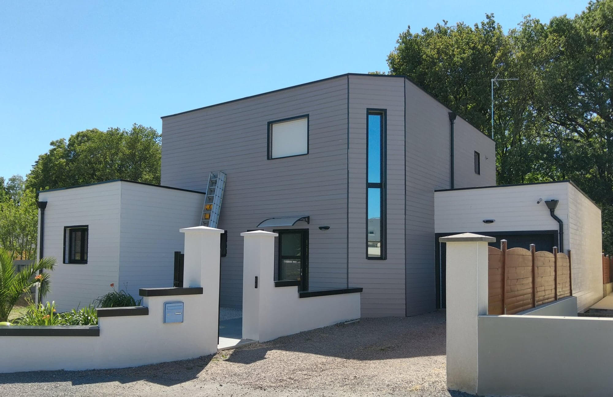 fully painted wooden house