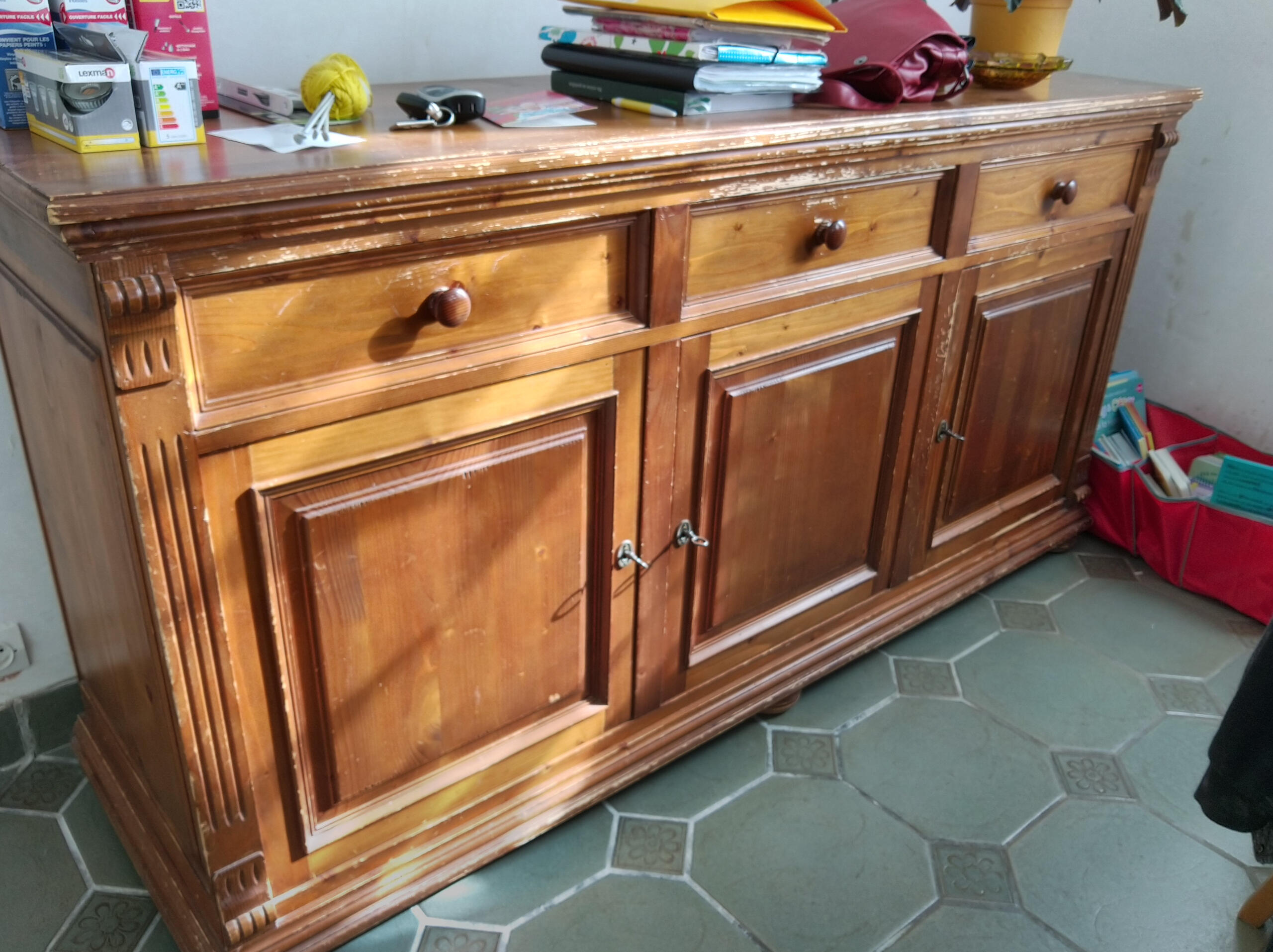 Old wood furniture
