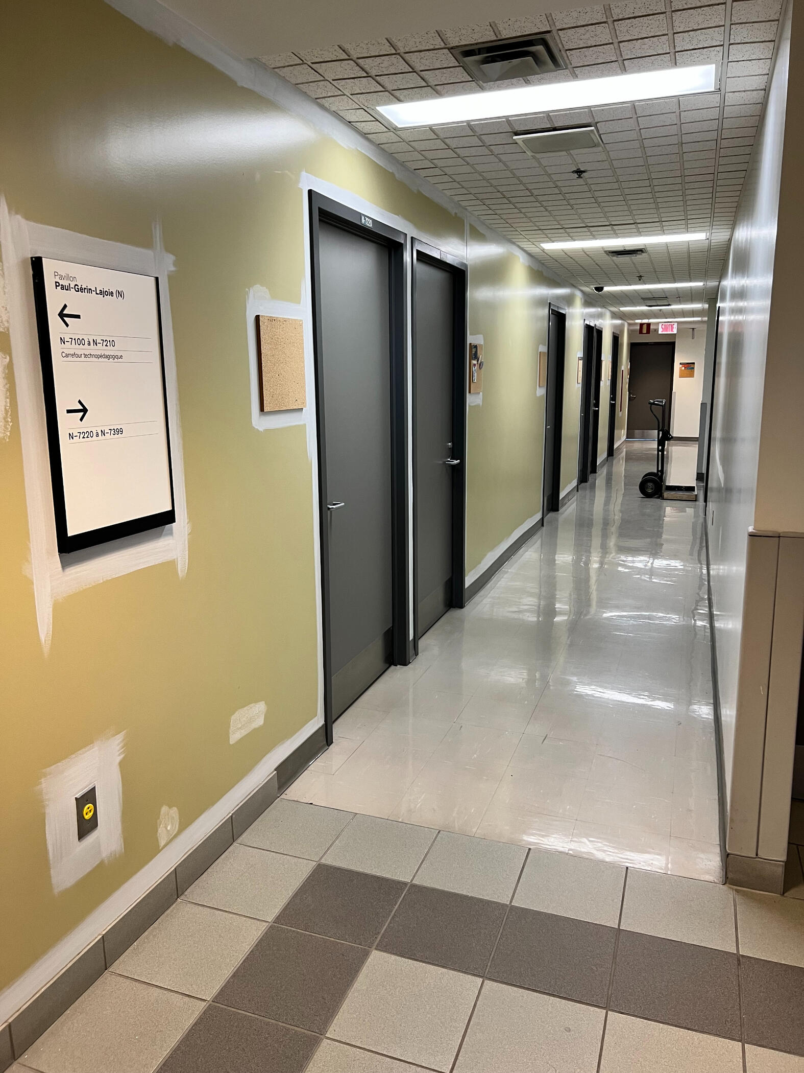 Corridor in progress